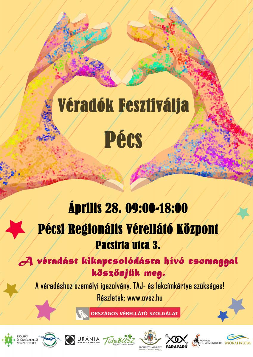 Véradók Fesztiválja Pécs 2018.