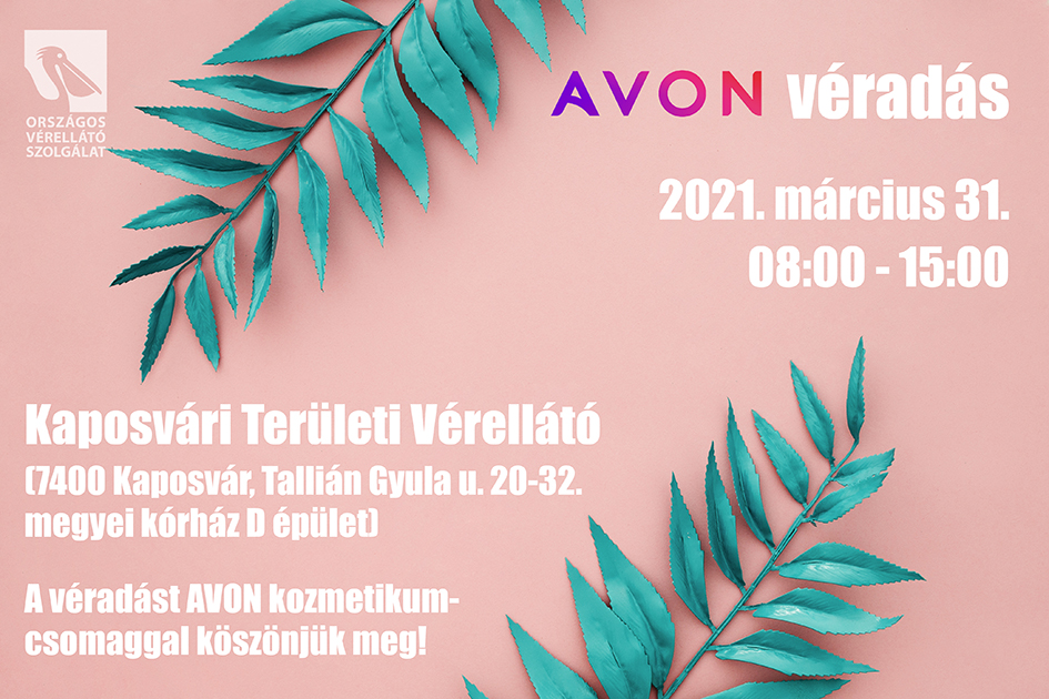 AVON véradás Kaposváron