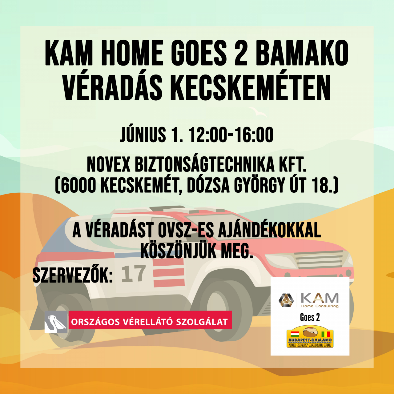 KAM Home Goes 2 Bamako véradás Kecskeméten