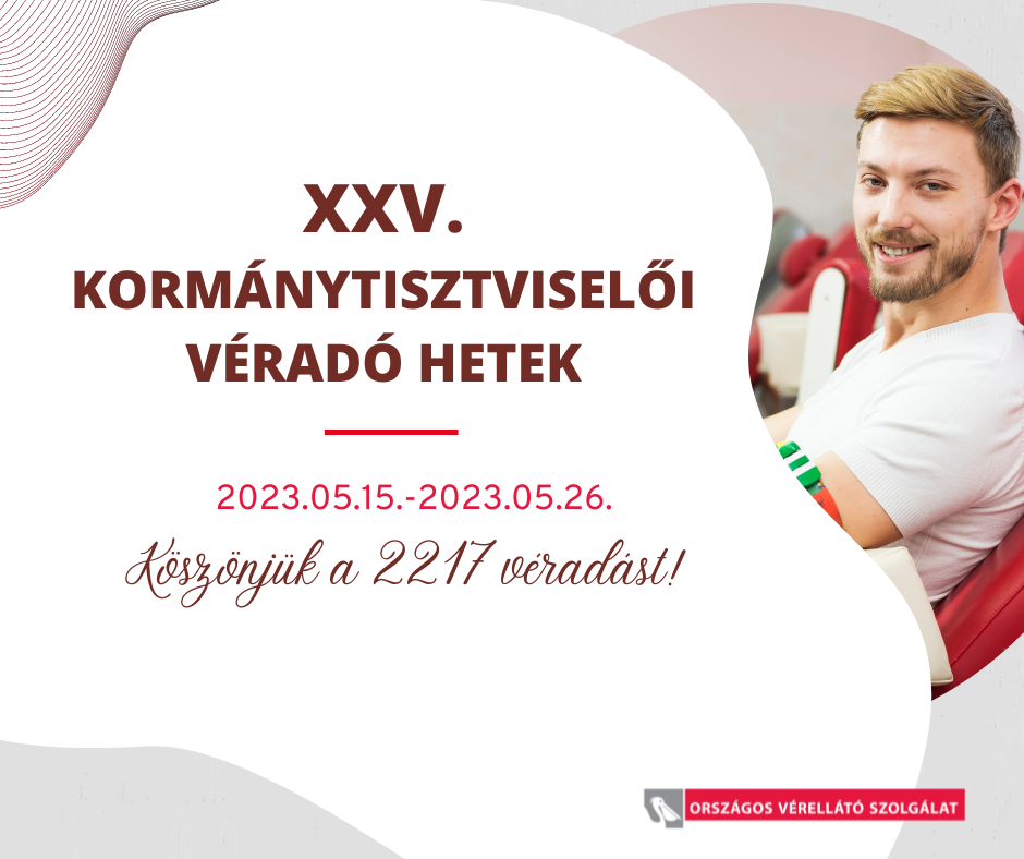 XXV. Kormánytisztviselői Véradó Hetek